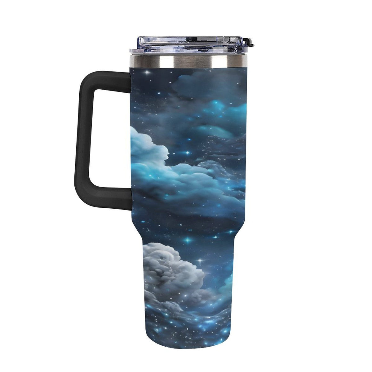 Custom 40oz Insulated Tumbler with Handle and Straw