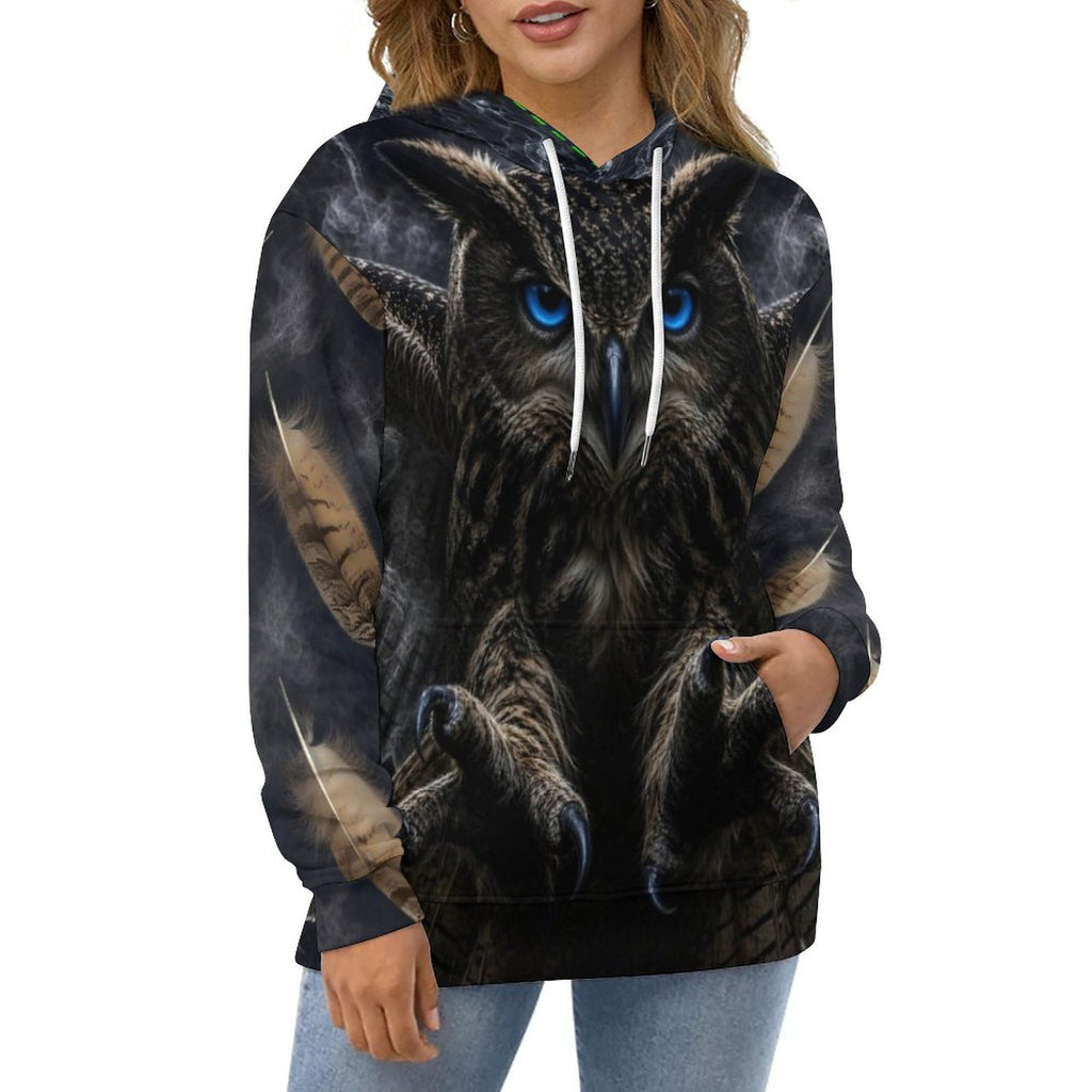 Custom Owl  Men's Cool Hoodie with Double-layer Cap