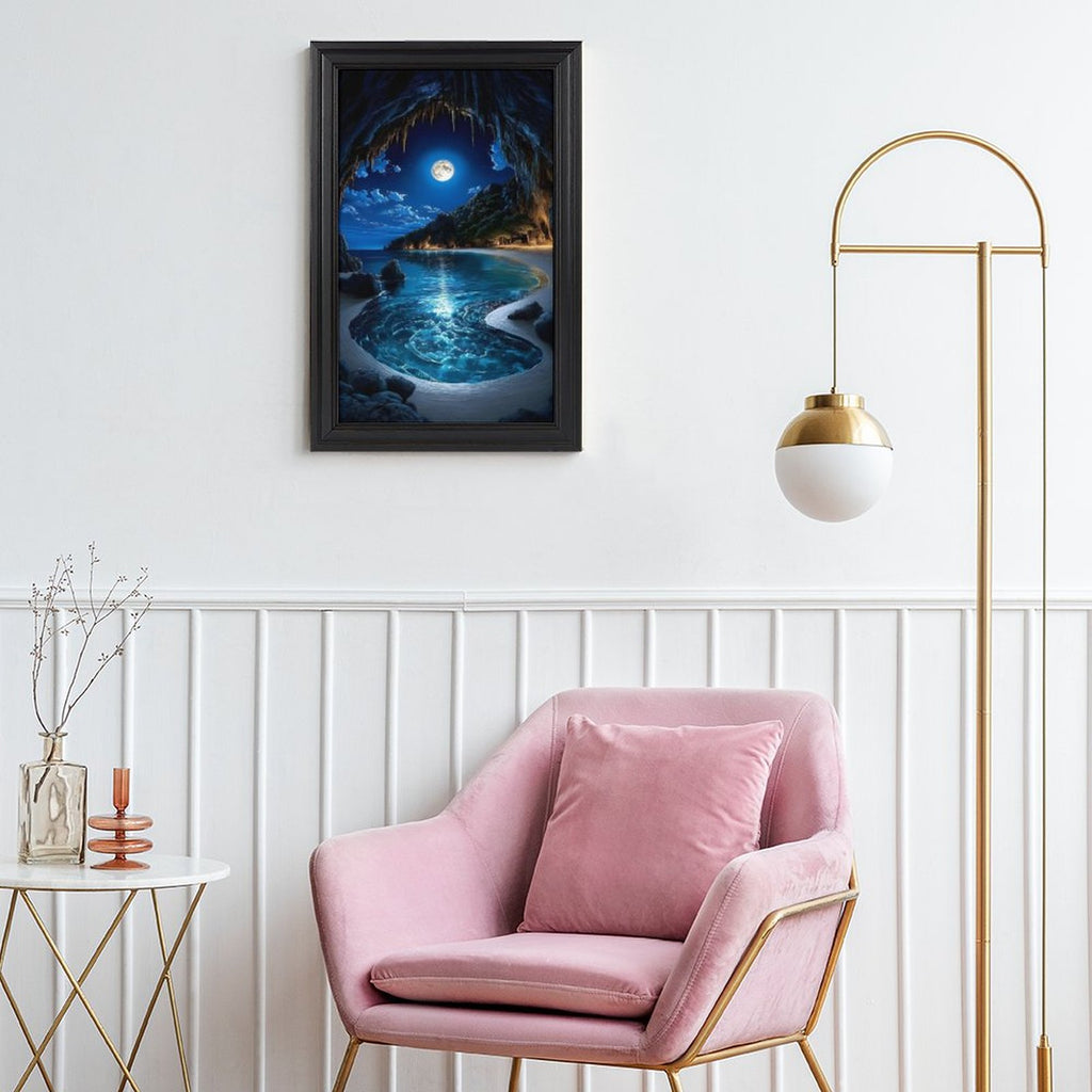 European Style-Framed Vertical Canvas Art Print-Minimalist Decor-16"×24"