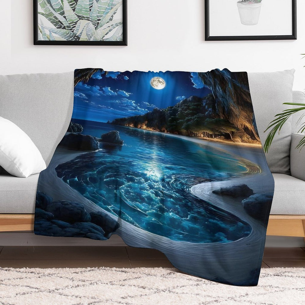 Custom Flannel Throw Blanket for Couch-40"×50"