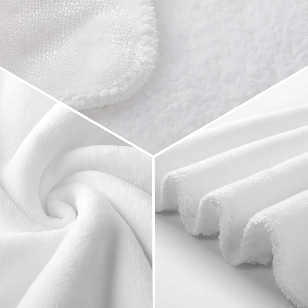 Custom Sherpa Fleece Throw Blanket-50"×60"