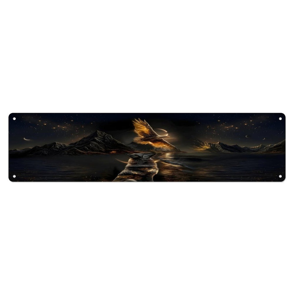 Custom Decorative Metal Sign-Horizontal-4"x16"/10x40cm