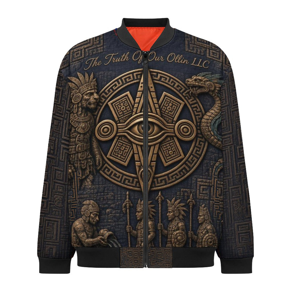 House Ollin Zipper Bomber Jacket (All-Over Printing)