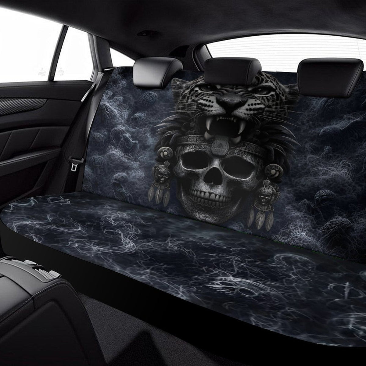 Custom Aztec Jaguar Back Seat Cover for Cars