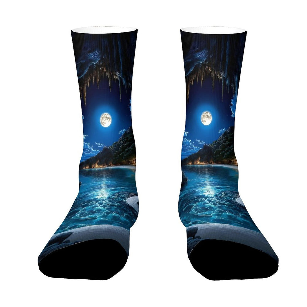 Personalized Contrast Color Socks for Adults