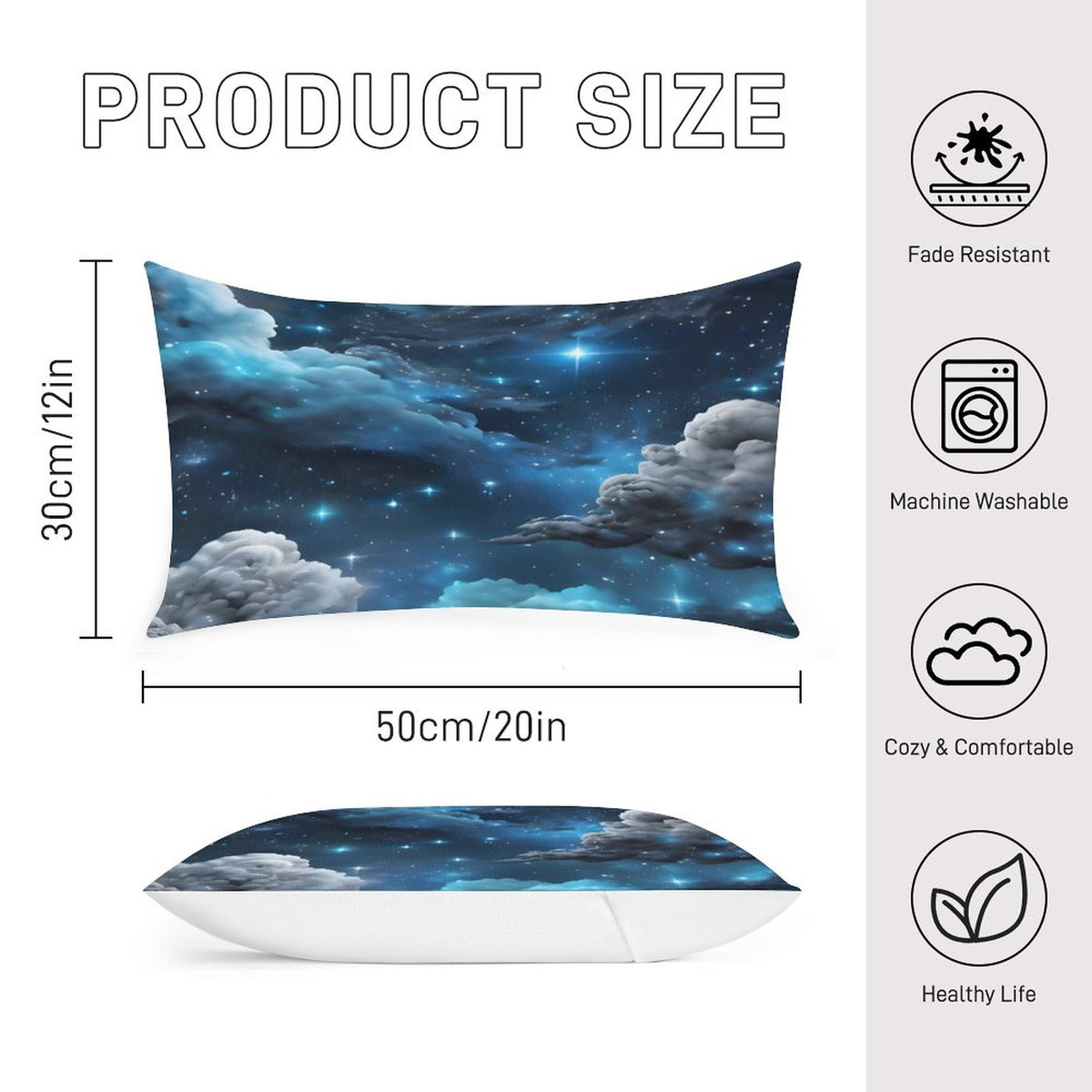 Flax Fabric Pillow Cover