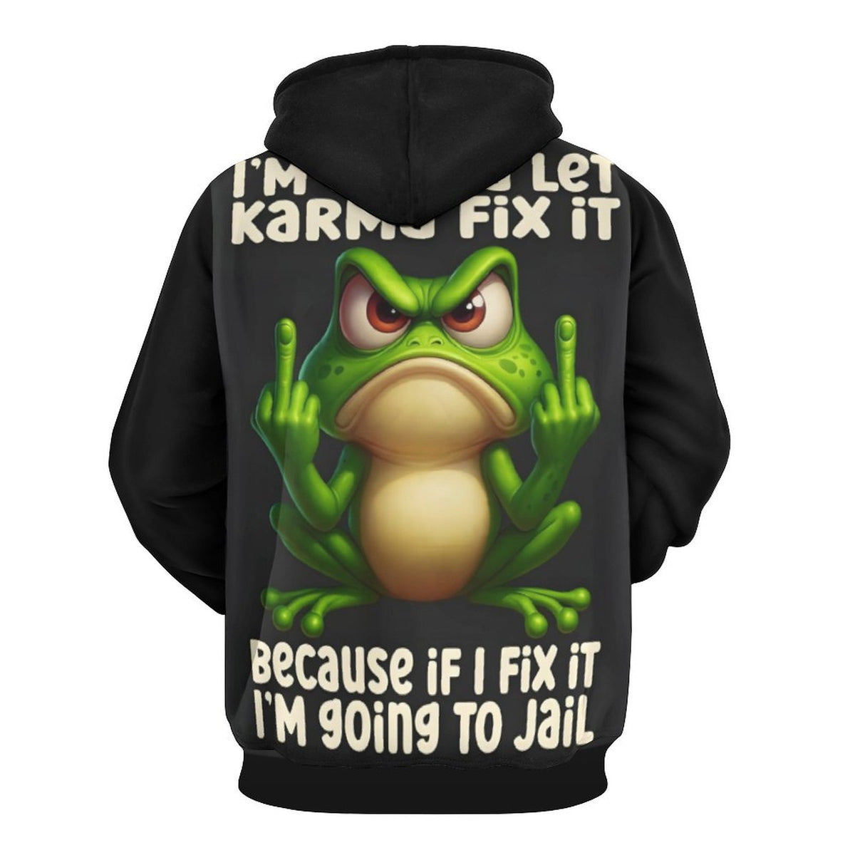 Custom Men's Cool Hoodie with Double-layer Cap (All-Over Printing)