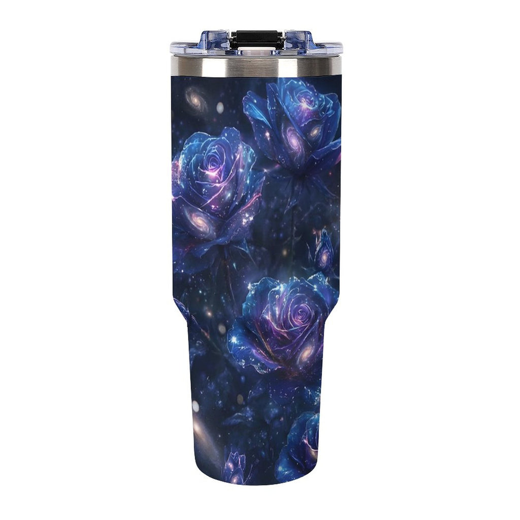 Custom 40oz Insulated Tumbler with Handle and Straw