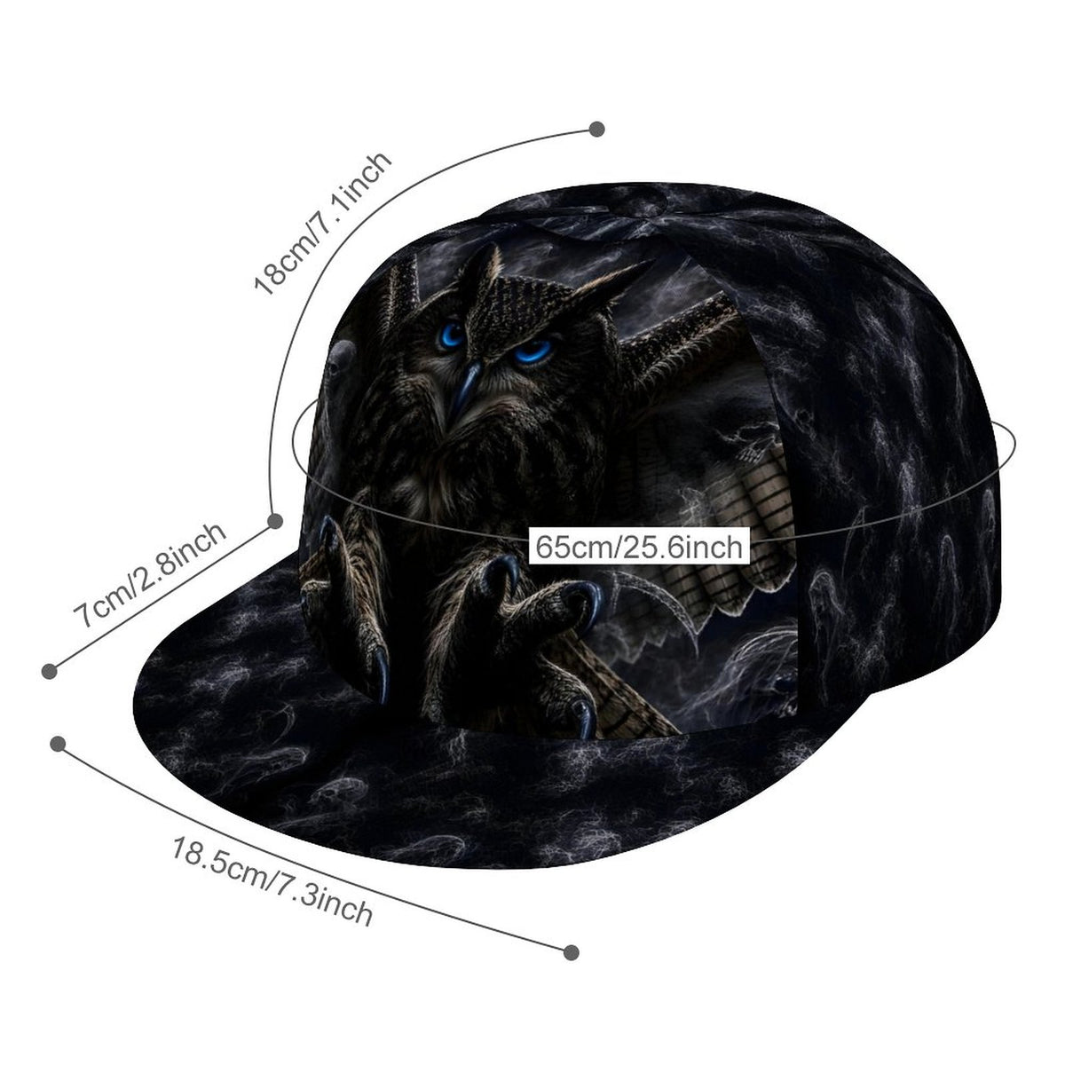Custom eagle Owl Unisex Snapback Cap