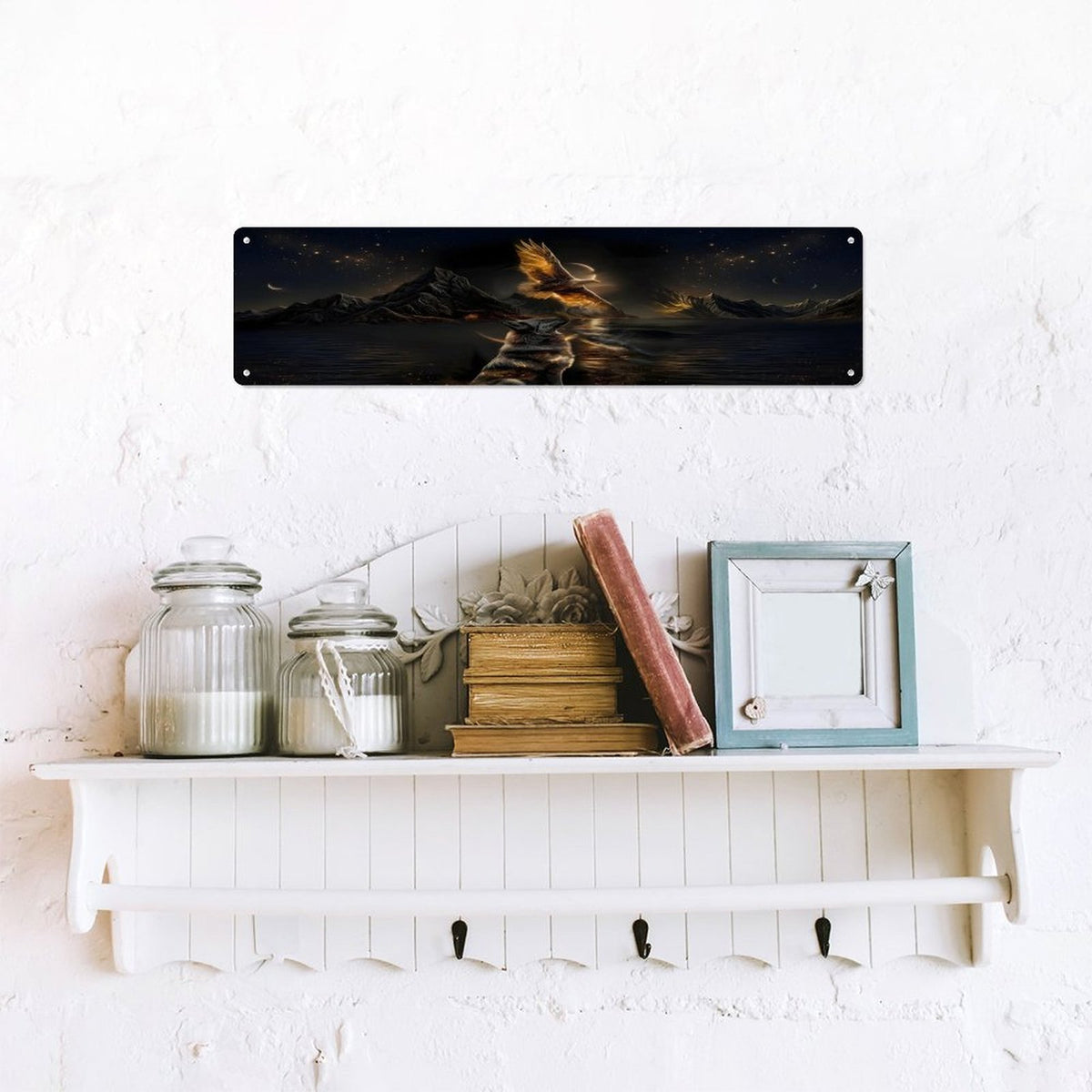 Custom Decorative Metal Sign-Horizontal-4"x16"/10x40cm