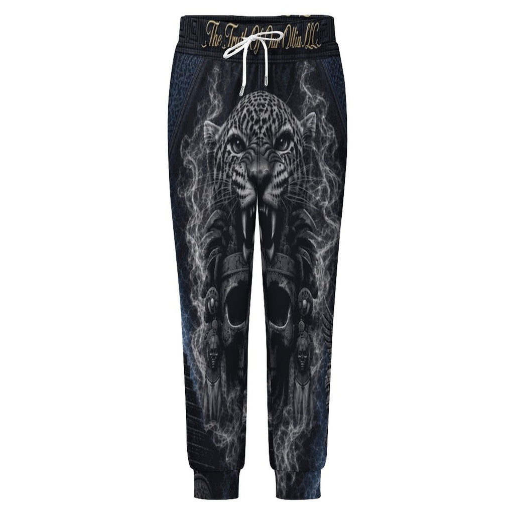 Custom Aztec Jaguar Men's Joggers (All-Over Printing)