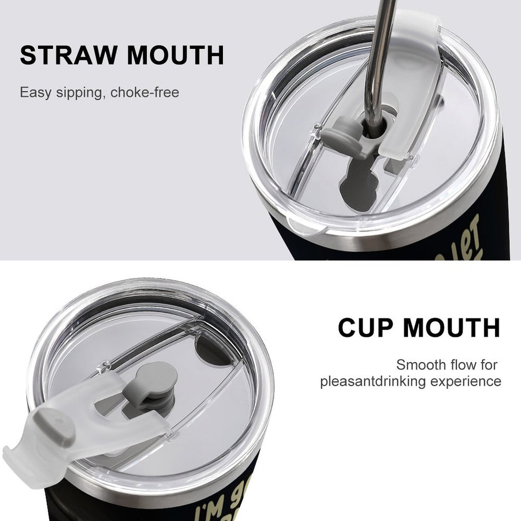 Custom Bull 20oz Silver Rim Car Cup