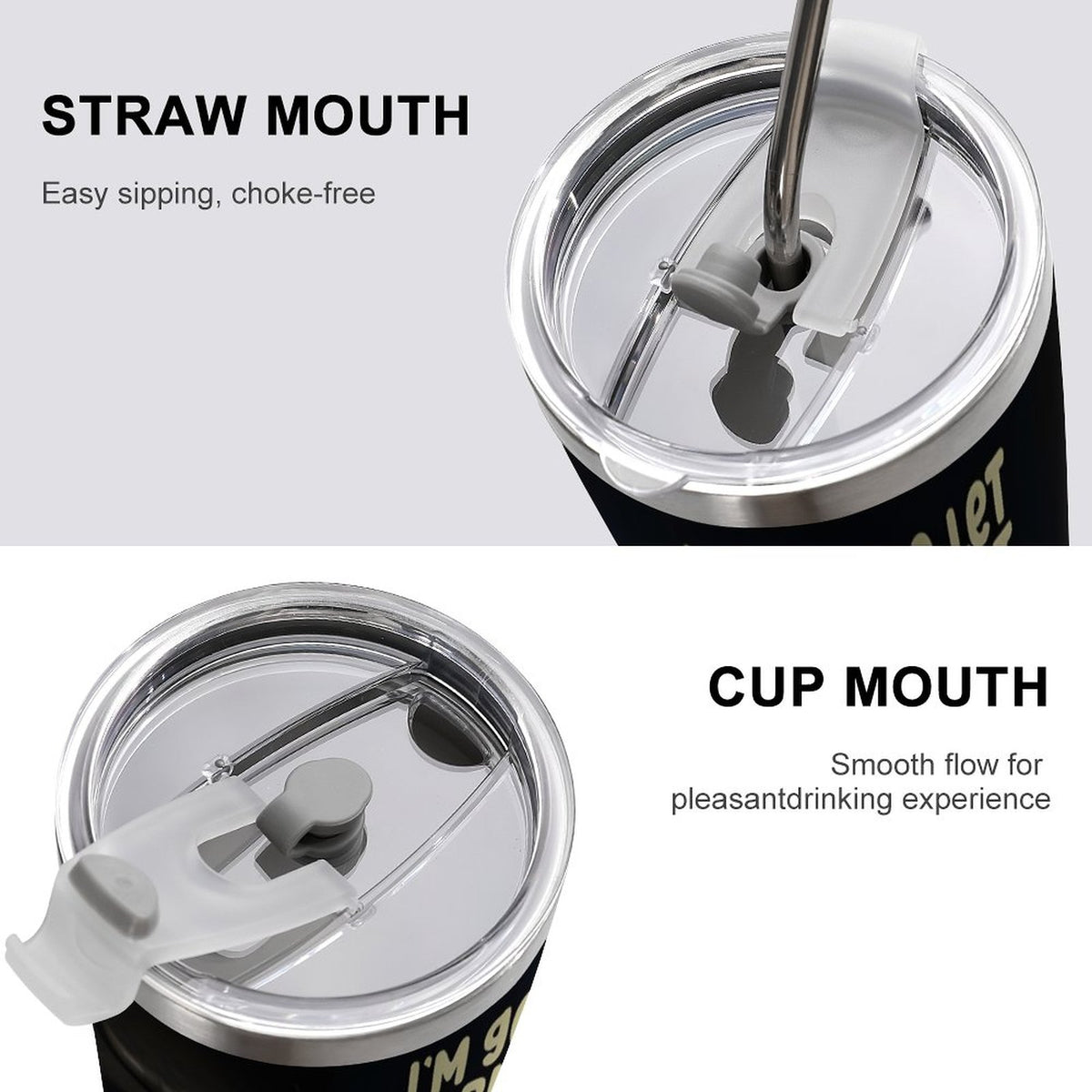 Custom Bull 20oz Silver Rim Car Cup