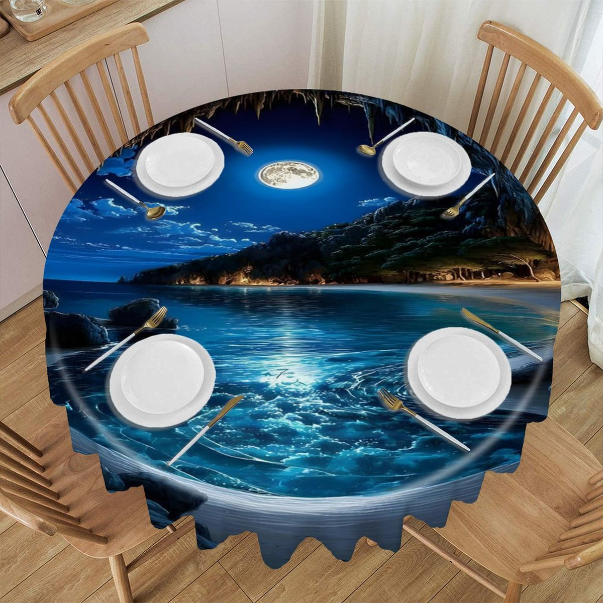 120gsm Kitchen Round Tablecloth(One-sided Printing)