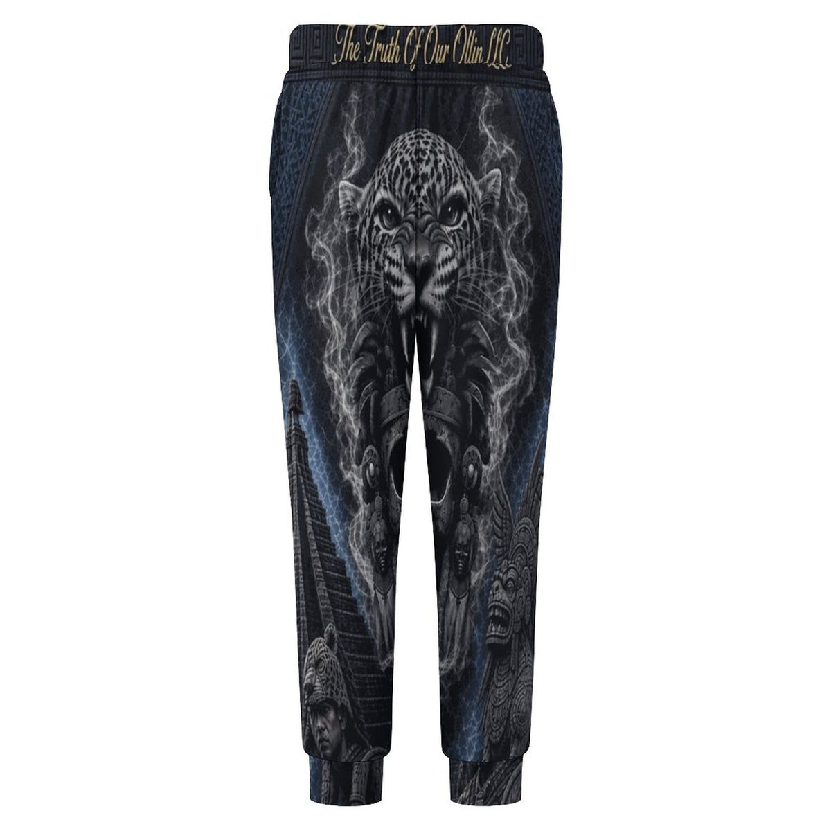Custom Aztec Jaguar Men's Joggers (All-Over Printing)