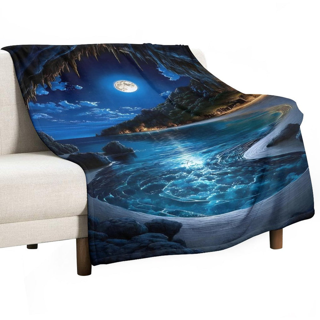 Custom Flannel Throw Blanket for Bedroom 30"×40"