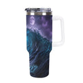 Custom 40oz Insulated Tumbler with Handle and Straw
