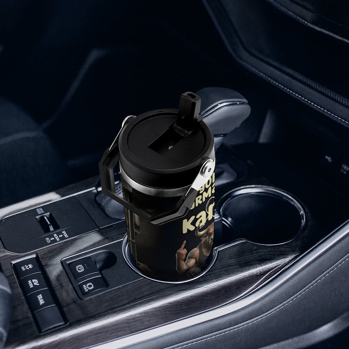custom Bull 30oz Car Cup with Handle
