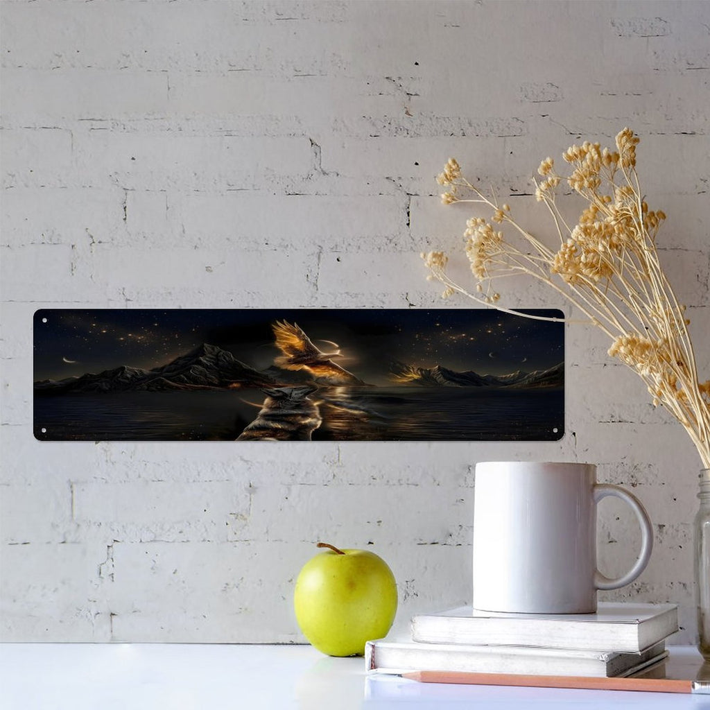 Custom Decorative Metal Sign-Horizontal-4"x16"/10x40cm