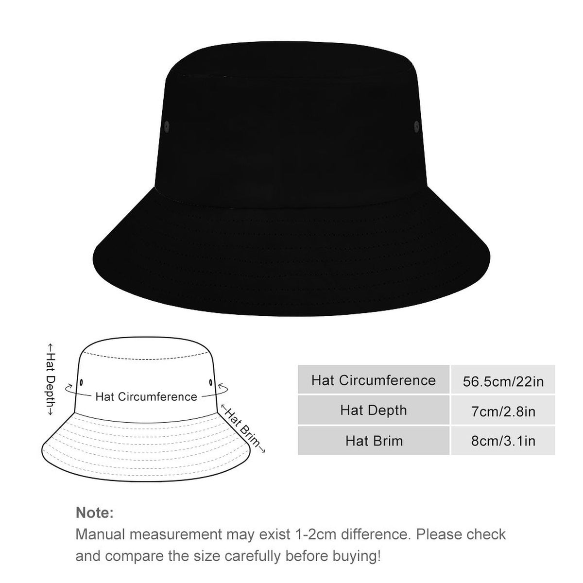 Black Bucket Hat