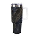 Owl 40oz Insulated Tumbler with Handle and Straw