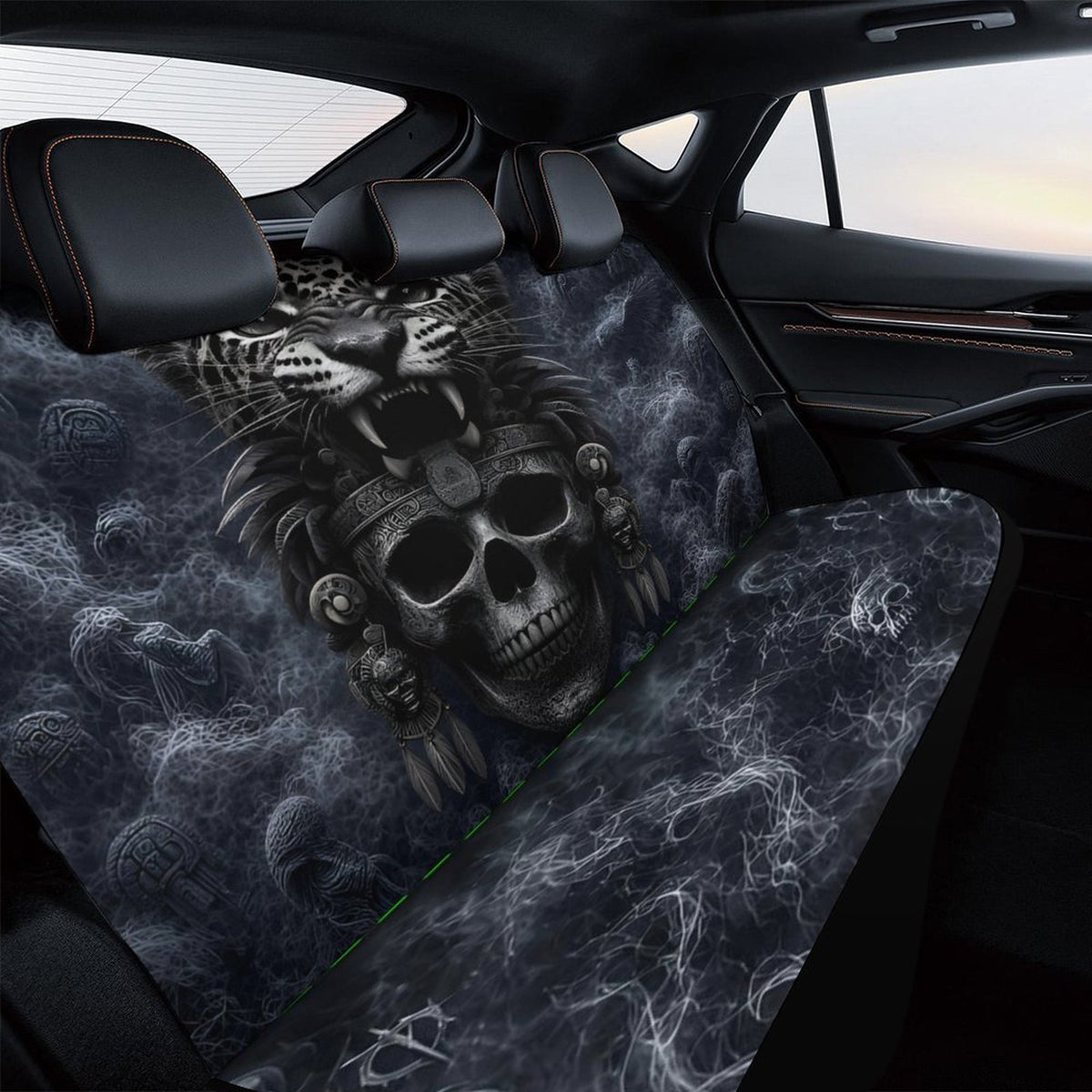 Custom Aztec Jaguar Back Seat Cover for Cars