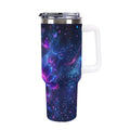 Custom 40oz Insulated Tumbler with Handle and Straw