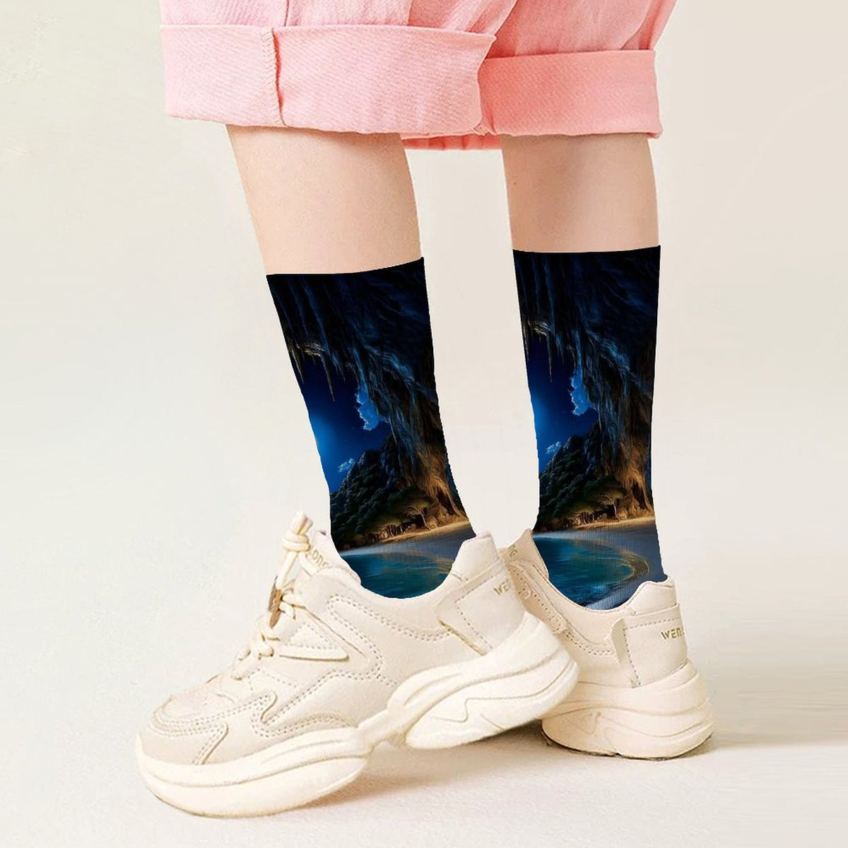Personalized Contrast Color Socks for Kids