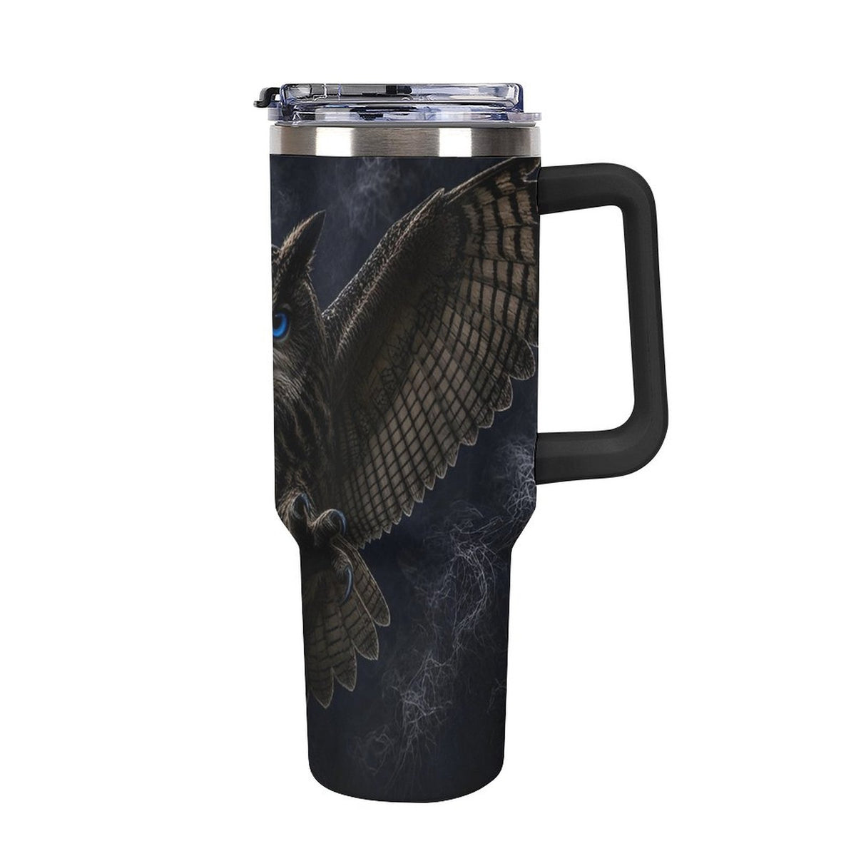 Owl 40oz Insulated Tumbler with Handle and Straw