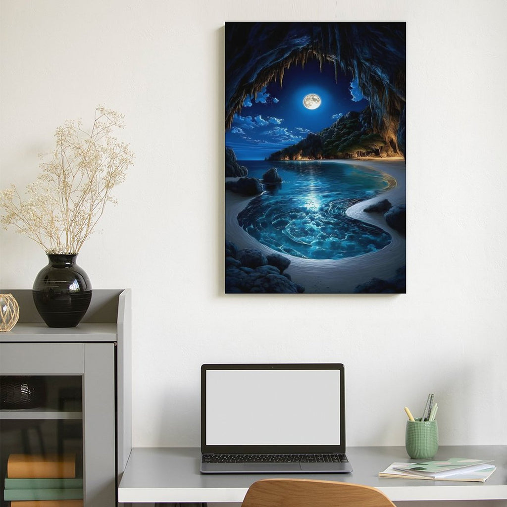 Modern Framed Canvas Wall Art Print–Large Wooden Frame for Living Room