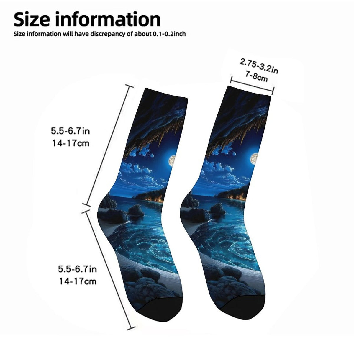 Personalized Contrast Color Socks for Kids