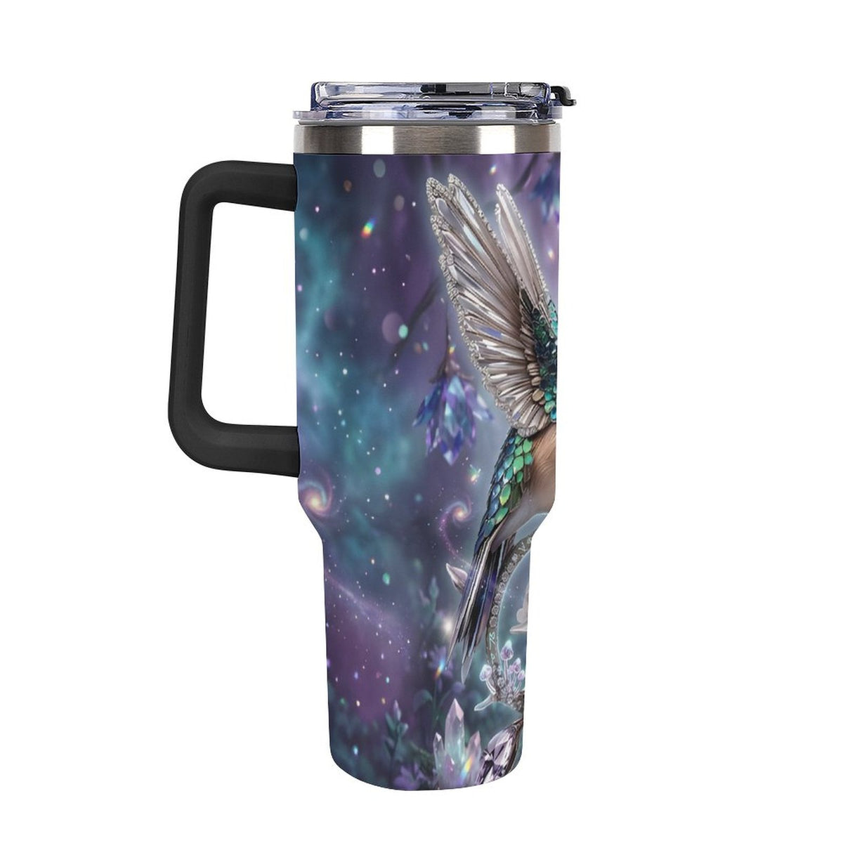 Custom 40oz Insulated Tumbler with Handle and Straw