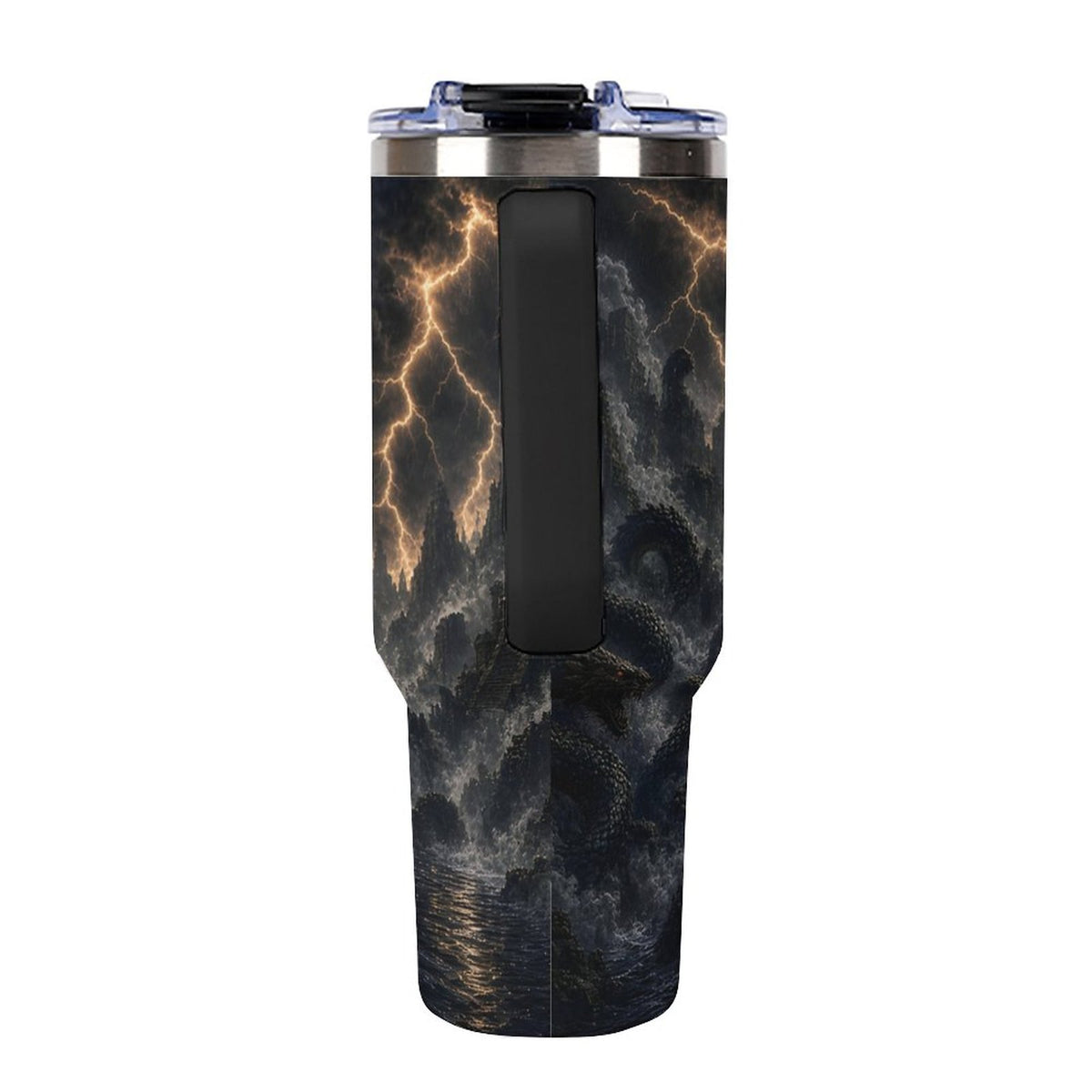 Aztec 40oz Insulated Tumbler with Handle and Straw