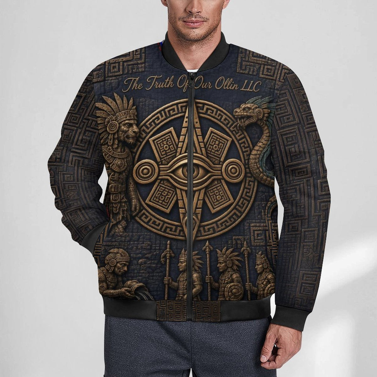 House Ollin Zipper Bomber Jacket (All-Over Printing)