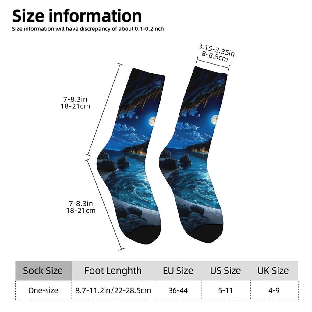Personalized Contrast Color Socks for Adults