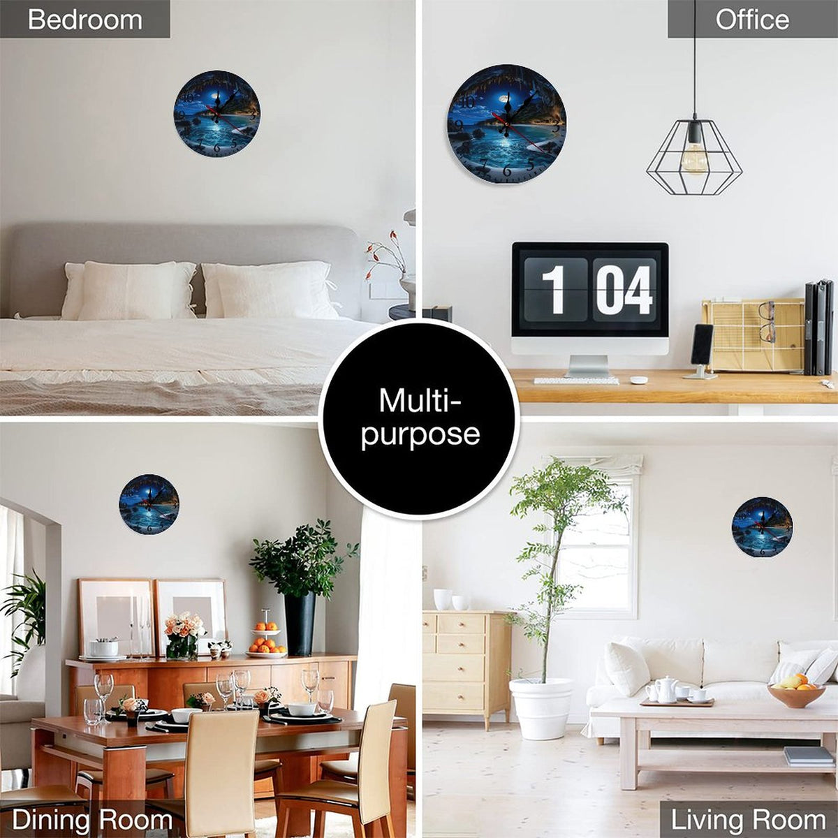 Modern Wooden Wall Clock