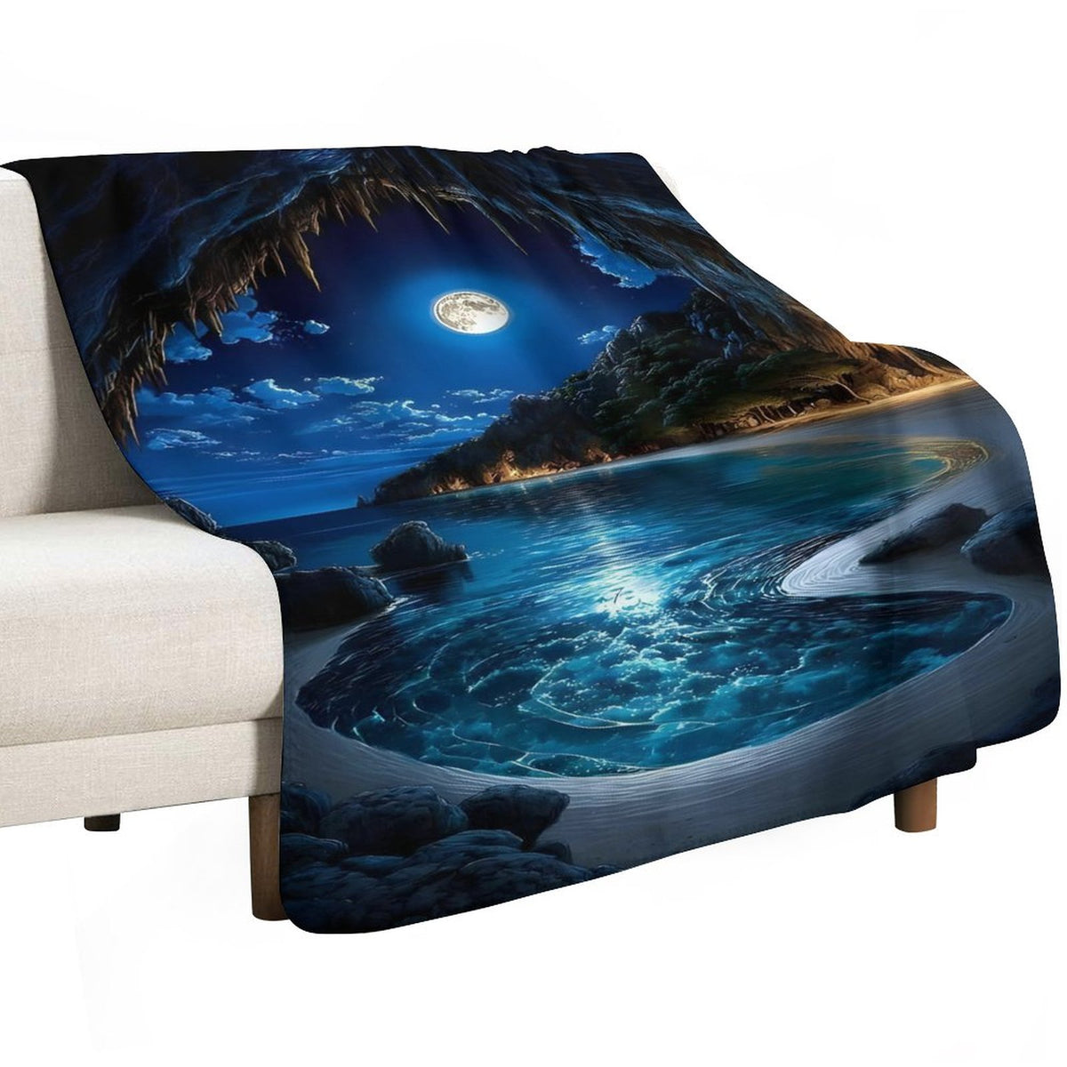 Custom Sherpa Fleece Throw Blanket-50"×60"