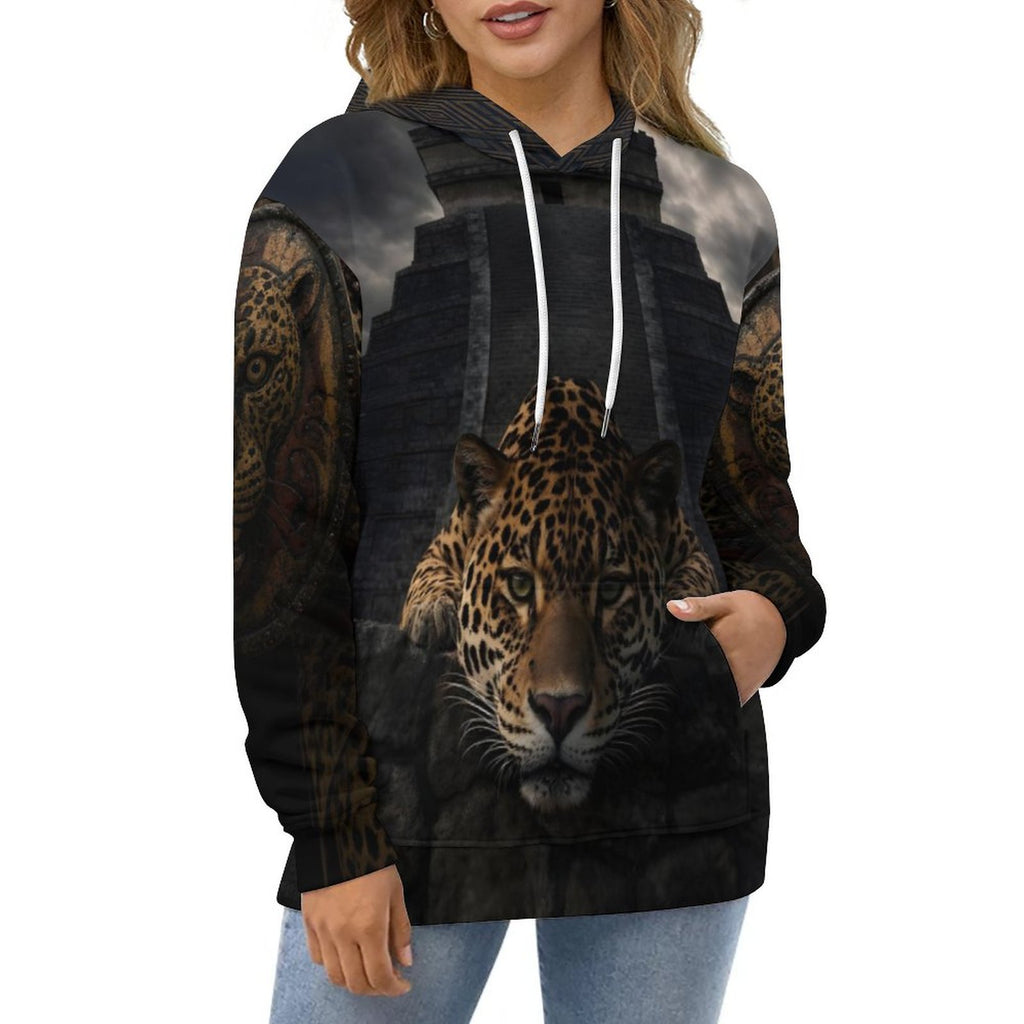 Custom Aztec Jaguar Men's Cool Hoodie with Double-layer Cap