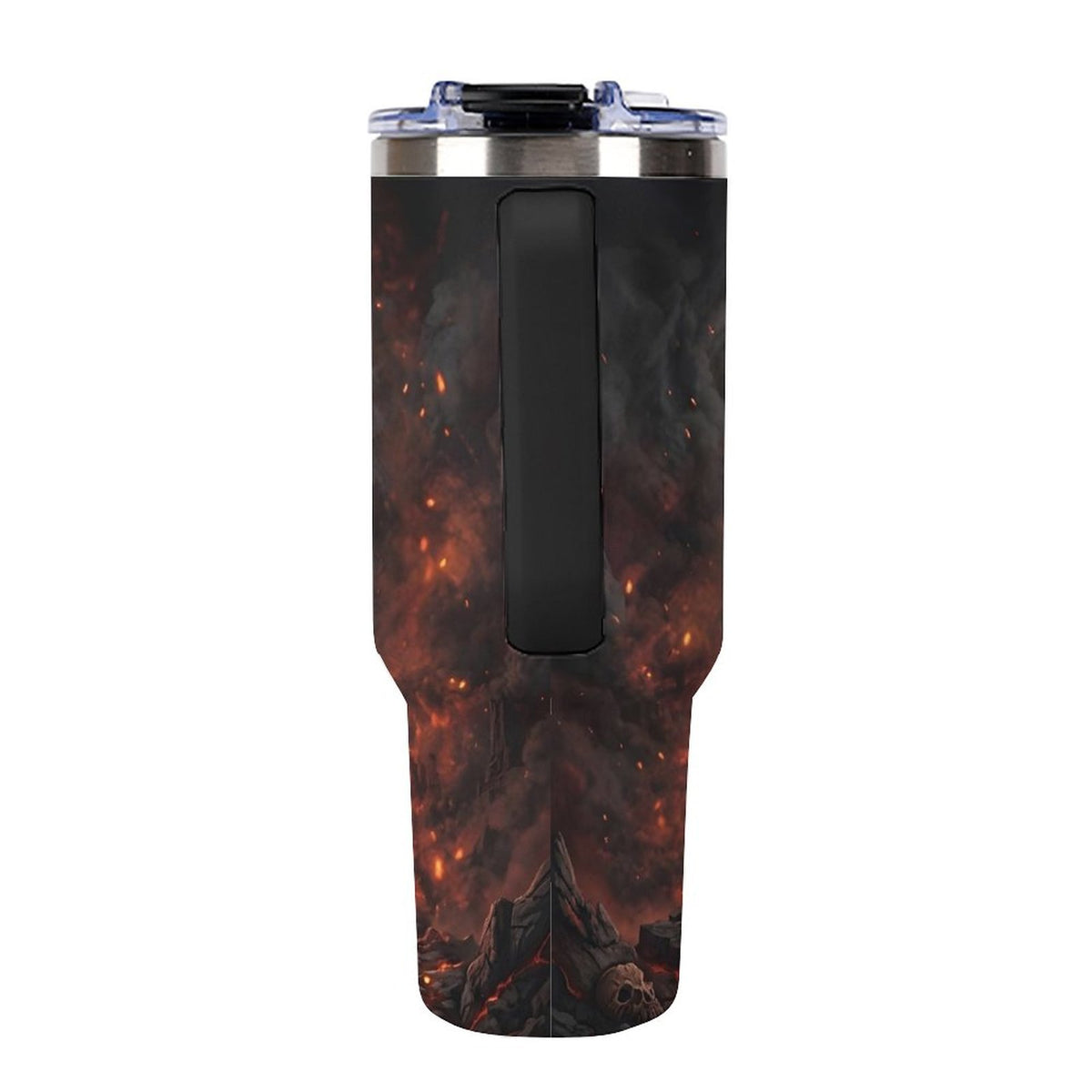 Custom Dragon 40oz Insulated Tumbler with Handle and Straw