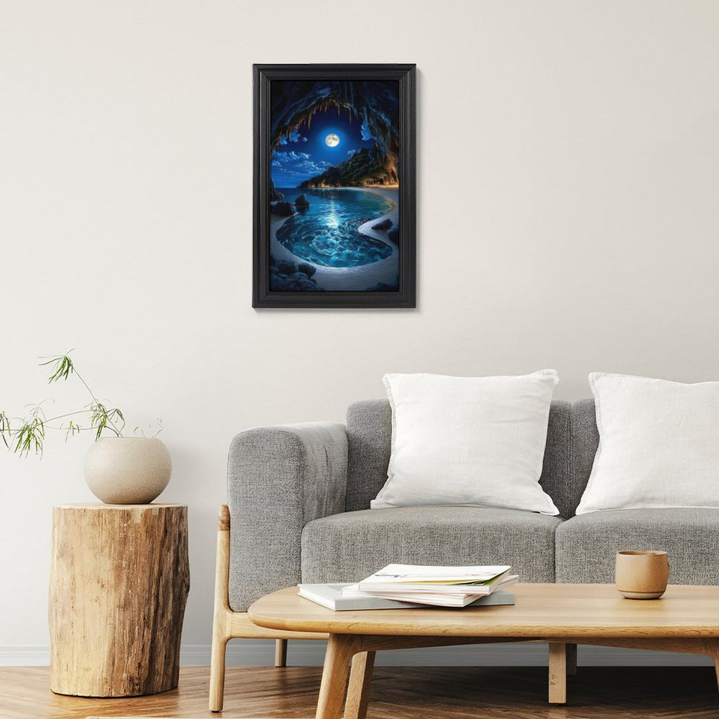 European Style-Framed Vertical Canvas Art Print-Minimalist Decor-16"×24"