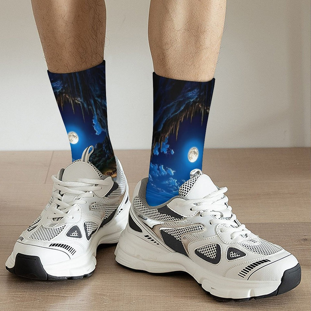 Personalized Contrast Color Socks for Adults