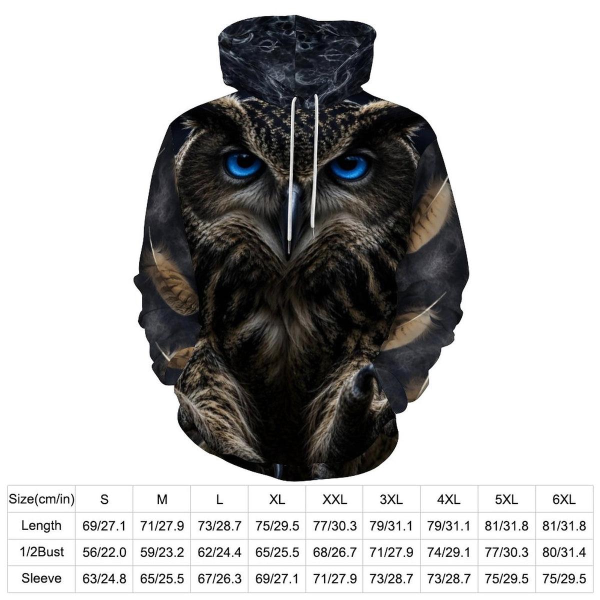 Owl Hoodie AOP