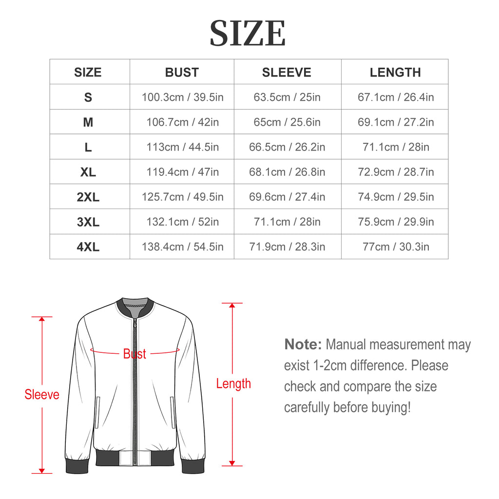 custom Men's Lightweight Zip-Up Jacket(All-Over Printing)