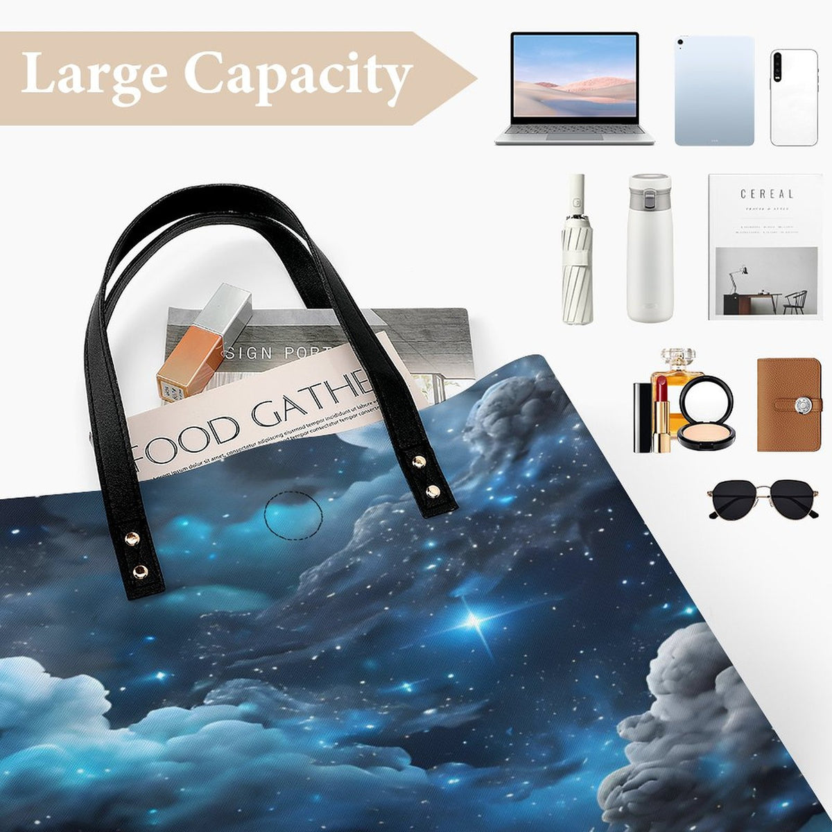 Leather Handbag(One-sided Printing)