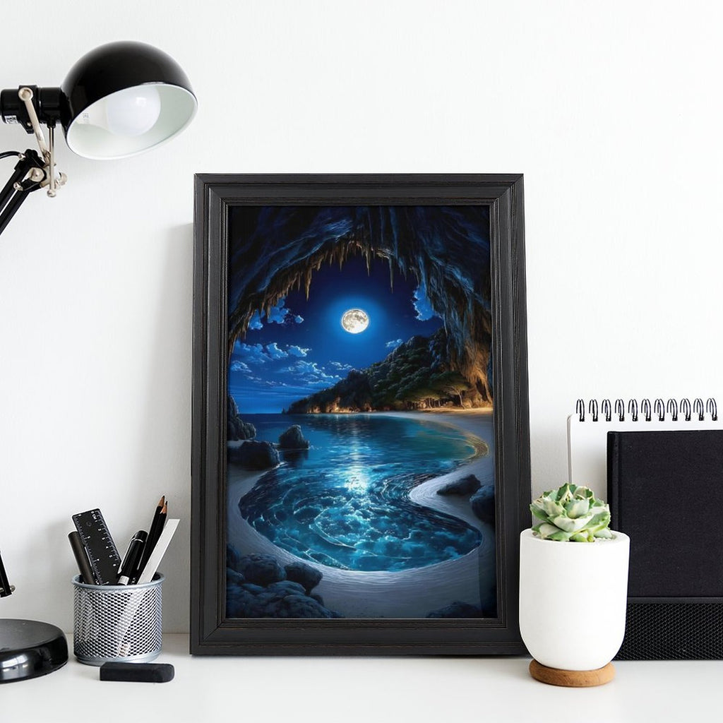 European Style-Framed Vertical Canvas Art Print-Minimalist Decor-16"×24"