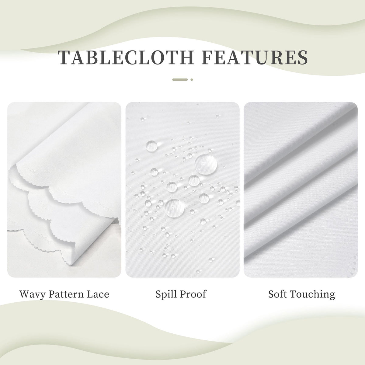 Kitchen Rectangular Tablecloth(One-sided Printing)
