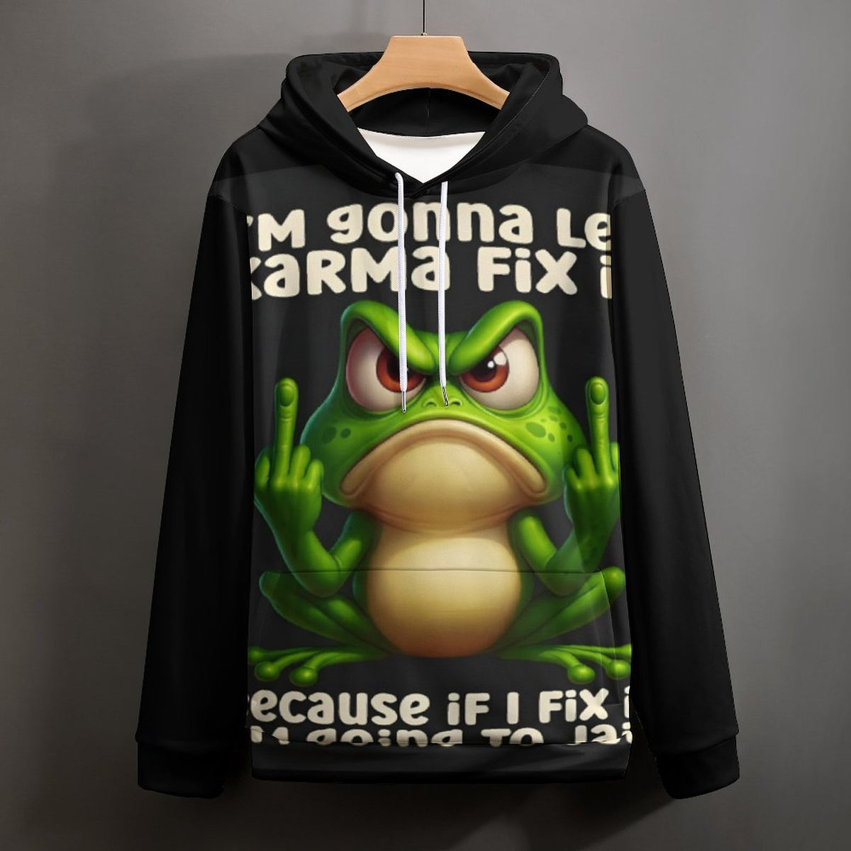 Custom Men's Cool Hoodie with Double-layer Cap (All-Over Printing)
