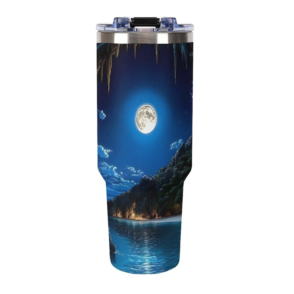 custom 40oz Insulated Tumbler with Handle and Straw