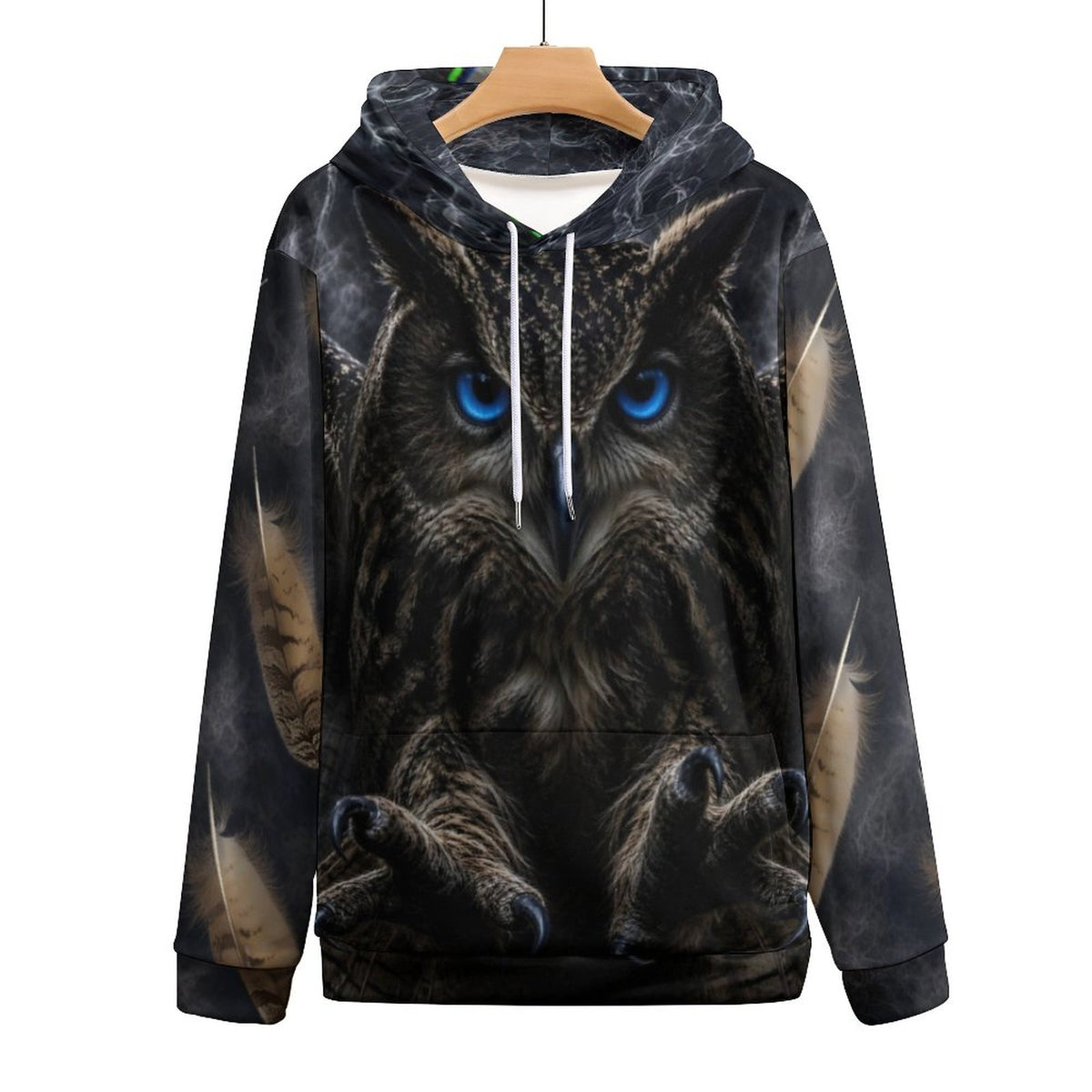 Custom Owl  Men's Cool Hoodie with Double-layer Cap