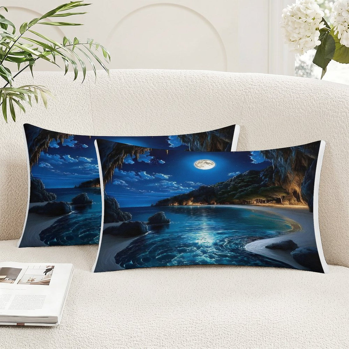 Flax Fabric Pillow Cover